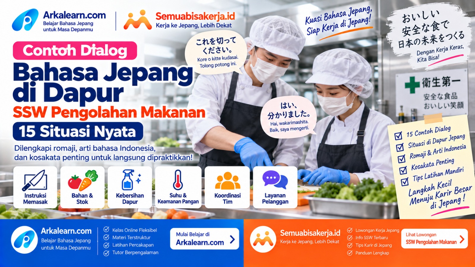 15 Dialog Bahasa Jepang di Dapur SSW PM: Situasi Nyata